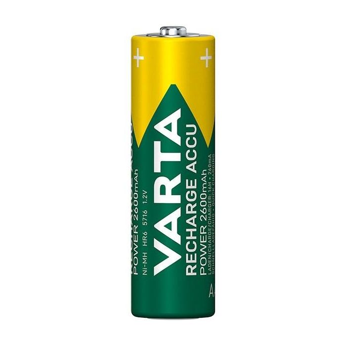 Varta 5716101404 Pilas Recargables Ni/MH HR06 AA 2600mAh Accu Power 4Uds 2 Varta 5716101404 Pilas Recargables Ni/MH HR06 AA 2600mAh Accu Power 4Uds 2