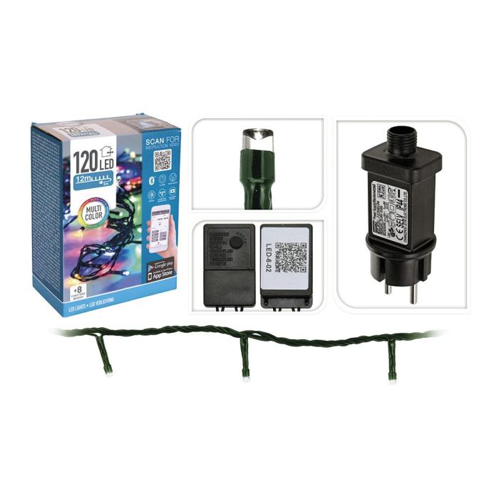 Null Guirnalda 120 leds multicolor con app, 17m, IP44, interior/exterior 2