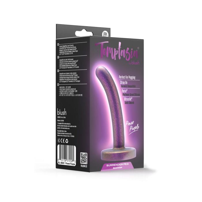Consolador Clásico Blush Temptasia Morado 1 Consolador Clásico Blush Temptasia Morado 1