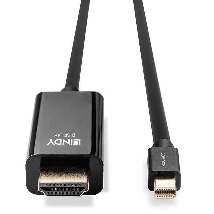 Lindy 1m Cable Mini DisplayPort a HDMI, Compatible 4K UHD a 30Hz, Soporte Audio 7.1, DTS-HD, Dolby TrueHD para PC y Monitores 3 Lindy 1m Cable Mini DisplayPort a HDMI, Compatible 4K UHD a 30Hz, Soporte Audio 7.1, DTS-HD, Dolby TrueHD para PC y Monitores 3