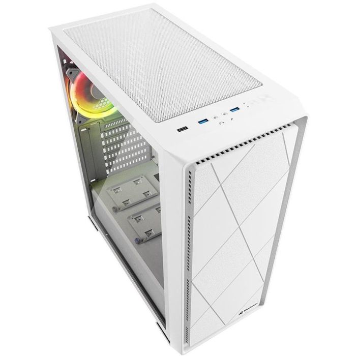 Sharkoon VS8 RGB Caja PC Midi Tower ATX Blanco, Panel Cristal Templado, 3 Ventiladores RGB, USB-C 2 Sharkoon VS8 RGB Caja PC Midi Tower ATX Blanco, Panel Cristal Templado, 3 Ventiladores RGB, USB-C 2