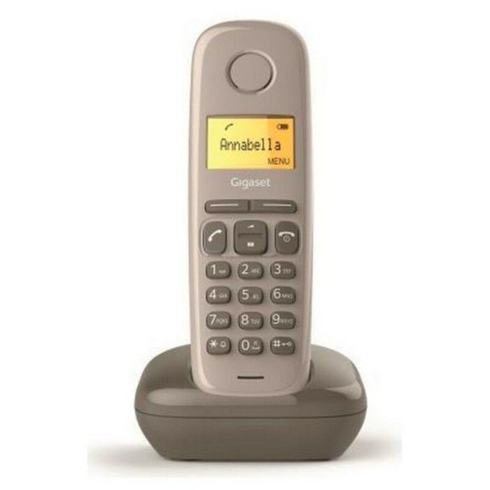 Gigaset S30852-H2802-D204 Teléfono Inalámbrico A170 Marrón con Pantalla Iluminada, Modo ECO DECT y Identificador de Llamada 0 Gigaset S30852-H2802-D204 Teléfono Inalámbrico A170 Marrón con Pantalla Iluminada, Modo ECO DECT y Identificador de Llamada 0