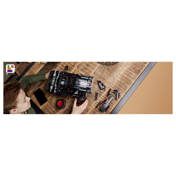 LEGO 42160 Audi RS Q e-tron Coche de Rally Teledirigido Modelo Todoterreno Dakar