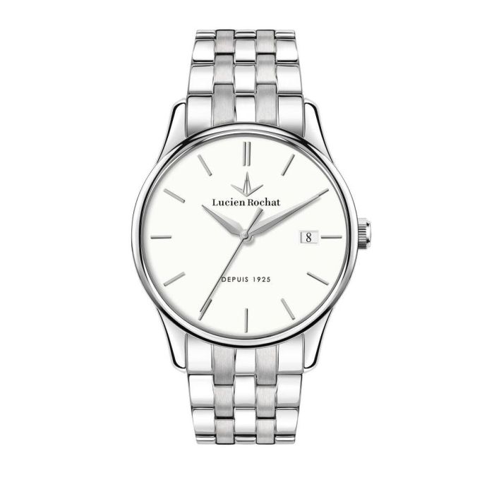 Reloj Hombre Lucien Rochat R0453115001 Blanco Plateado Reloj Hombre Lucien Rochat R0453115001 Blanco Plateado
