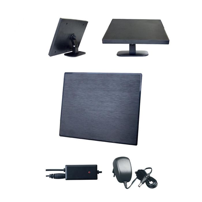 Edm Antena Interior TV UHF 470-862 MHz 28dB con Adaptador de Corriente 1