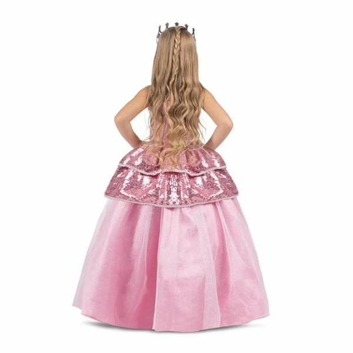 Disfraz princesa rosa tiara, vestido y enagua talla 3-4 y 3