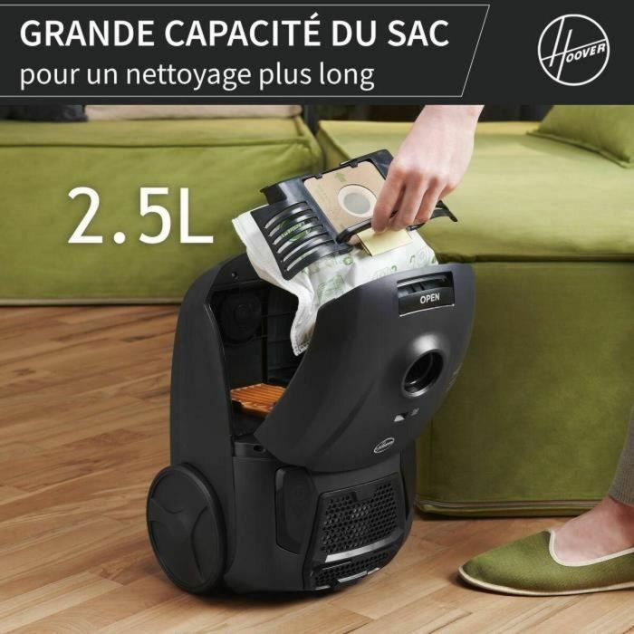 HOOVER HE1 - Aspirador de Bidón con Bolsa Compacta y Potente - Gran Capacidad 2.5L - Alto Rendimiento en Suelos Duros y Alfombras 3