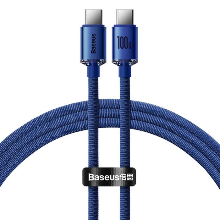 Cable USB-C a USB-C Baseus CAJY000603 Azul Cable USB-C a USB-C Baseus CAJY000603 Azul