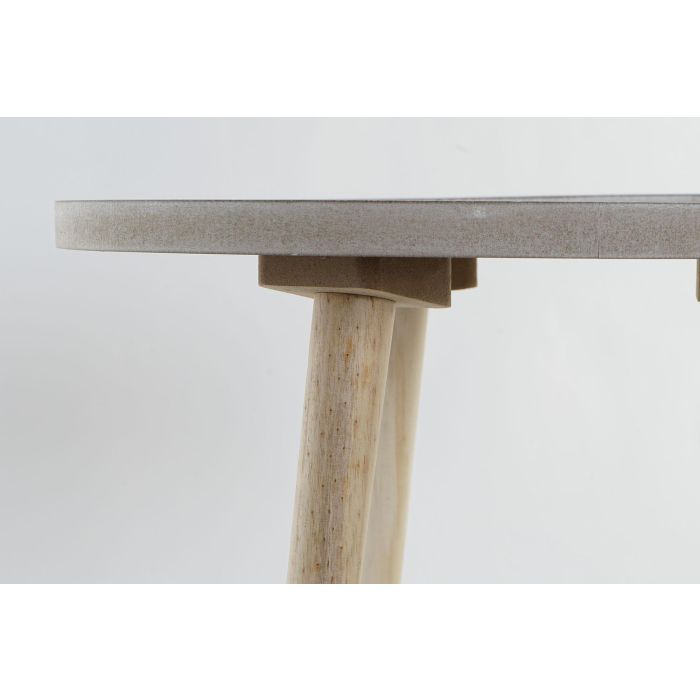 DKD Home Decor Mesita Auxiliar Colonial Natural Negro 40x40x41 cm 2