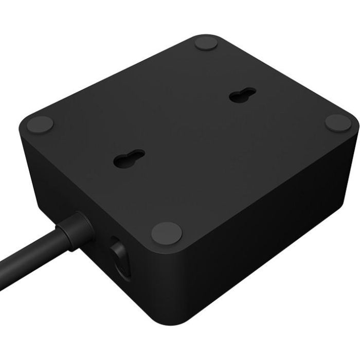 Steckdosenleiste Doppelsteckdose + 2x USB-Port ICY BOX Black 4
