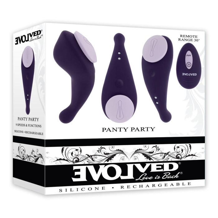 Vibrador Evolved Panty Party Morado 1 Vibrador Evolved Panty Party Morado 1
