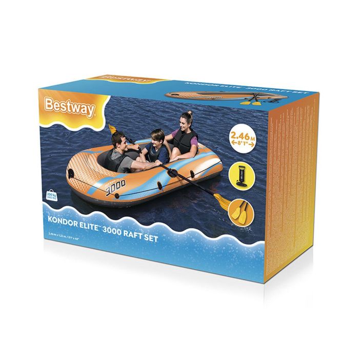 Bestway Barca Set Kondor Elite 3000 246x122x45 cm Ocio 61145 21 Bestway Barca Set Kondor Elite 3000 246x122x45 cm Ocio 61145 21