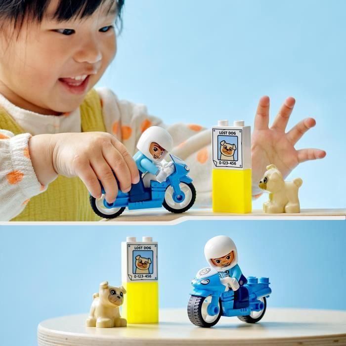 Juego de construccion rescate moto de policia lego duplo 4 Juego de construccion rescate moto de policia lego duplo 4