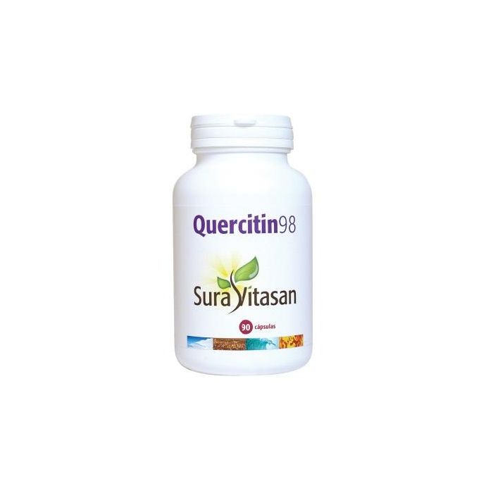 SURA VITASAN Quercitina 98% 500 mg, Complemento Alimenticio Alta Concentración, 90 Cápsulas Vegetales
