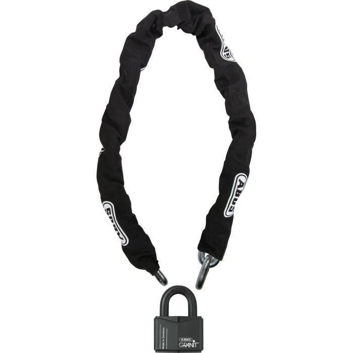 Candado de cadena - ABUS - 37RK/70 + 14MKS180 - Cadena de 180 cm - Eslabones de 14 mm - Doble bloqueo - 2 llaves Candado de cadena - ABUS - 37RK/70 + 14MKS180 - Cadena de 180 cm - Eslabones de 14 mm - Doble bloqueo - 2 llaves