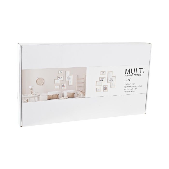 DKD Home Decor Marco de Foto Urban Natural Multicolor MDF Cristal 50x40x1.5 cm Set de 5 3 DKD Home Decor Marco de Foto Urban Natural Multicolor MDF Cristal 50x40x1.5 cm Set de 5 3