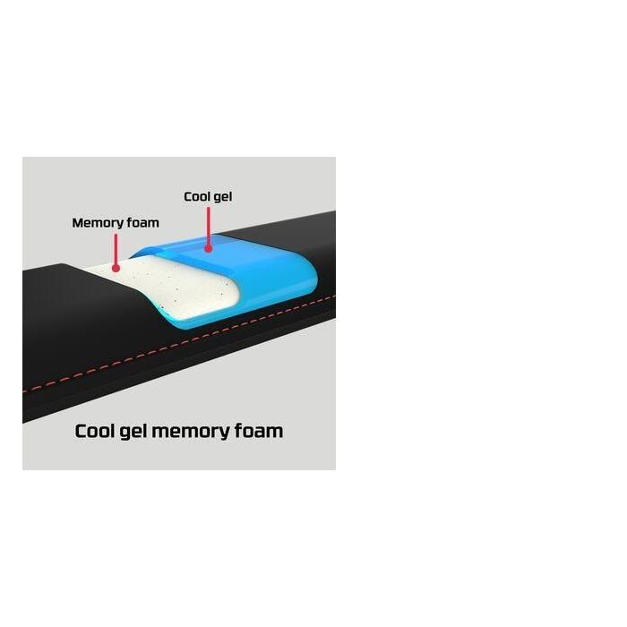 HP HyperX Reposamuñecas Ergonómico para Teclado Completo Gaming - Base Antideslizante, Costuras Anti-desgaste, Confort Duradero 12