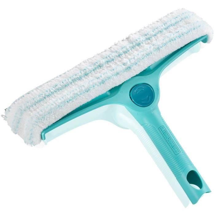 Leifheit 51320 Limpiacristales 4 en 1 con vellón de microfibra, escobilla de 32 cm y limpieza de marcos patentada Leifheit 51320 Limpiacristales 4 en 1 con vellón de microfibra, escobilla de 32 cm y limpieza de marcos patentada