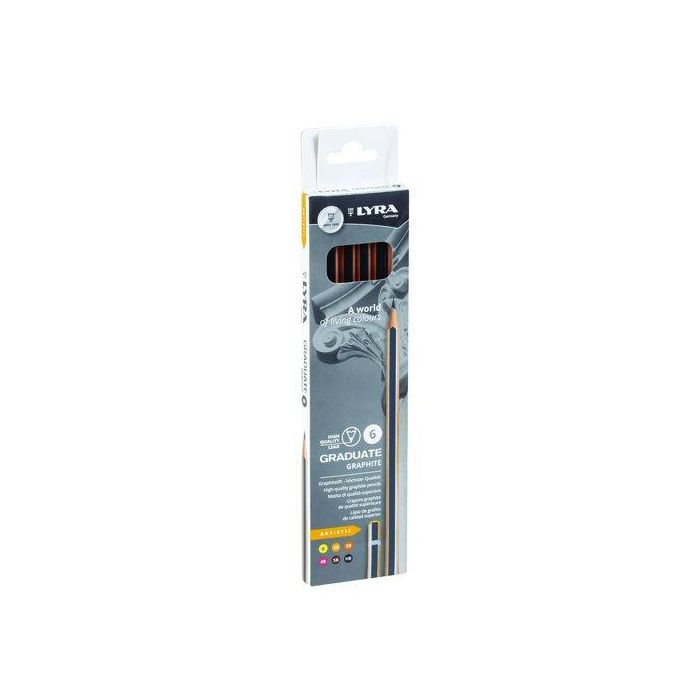 Lapiz Lyra Graduate Graphite Artistic Caja De 6