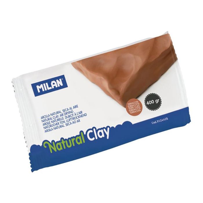 Milán Arcilla Natural Secado al Aire Color Terracota 400g - No Necesita Cocción, Ideal para Manualidades 0 Milán Arcilla Natural Secado al Aire Color Terracota 400g - No Necesita Cocción, Ideal para Manualidades 0