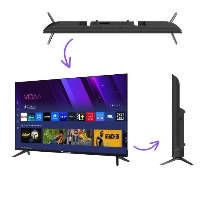 Continental Edison CELED40SVFHD25B6 Televisor LED Smart Life FHD 40" (101 cm) con 3 HDMI y 2 USB, Negro 5 Continental Edison CELED40SVFHD25B6 Televisor LED Smart Life FHD 40" (101 cm) con 3 HDMI y 2 USB, Negro 5