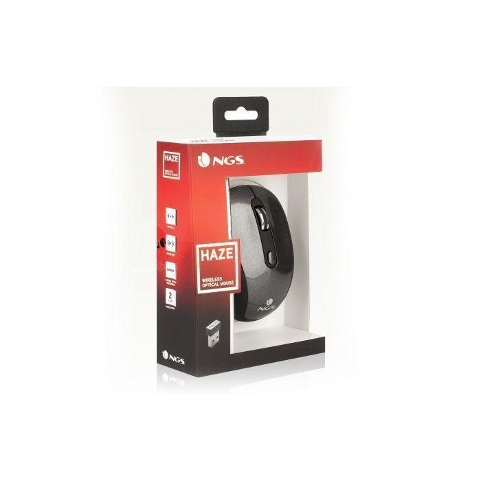 Raton Ngs Haze Optico Inalambrico Gris