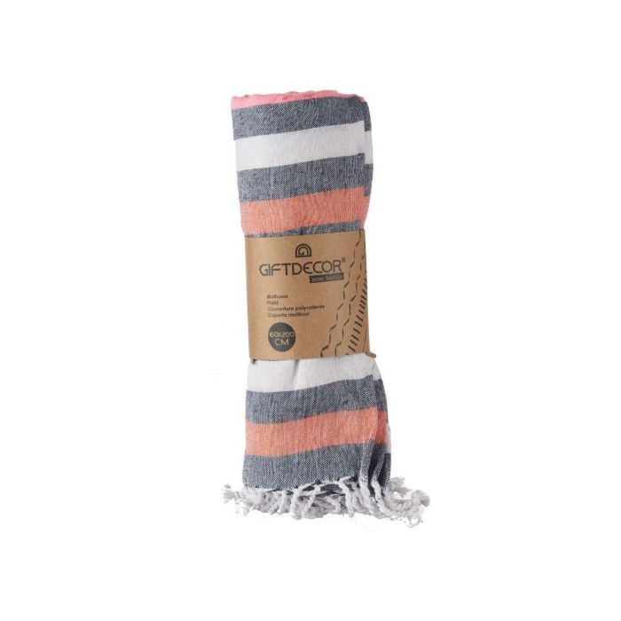 Foulard Multiusos Rayas Rosa (160 x 200 cm) 2 Foulard Multiusos Rayas Rosa (160 x 200 cm) 2