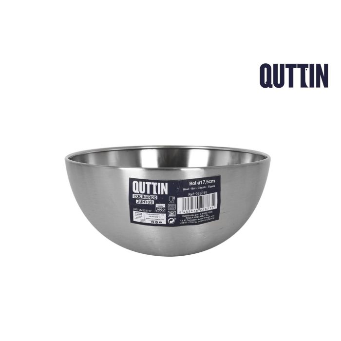 Bol Aperitivo Acero Mate 17.5 cm Quttin (18 Unidades) Bol Aperitivo Acero Mate 17.5 cm Quttin (18 Unidades)