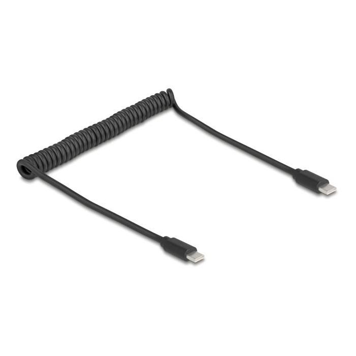 DELOCK USB 2.0 Type-C Spiralkabel Stecker-Stecker 0.45-0.75m 0 DELOCK USB 2.0 Type-C Spiralkabel Stecker-Stecker 0.45-0.75m 0