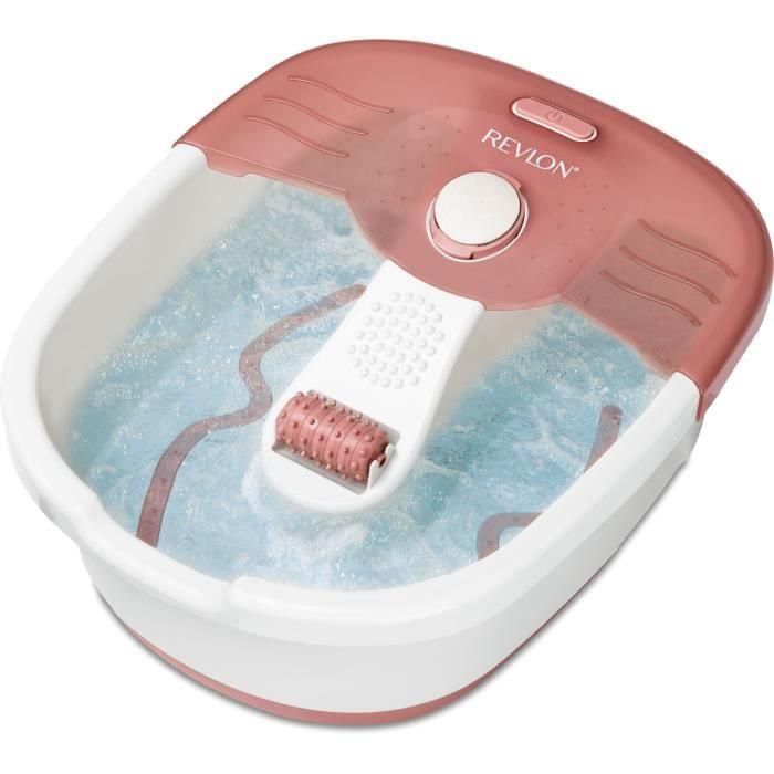 REVLON RVFB7021PE2 Thalasso Prediprep - Baño de burbujas vigorizante - Mantenimiento de temperatura - Piedra pómez y rodillo de masaje