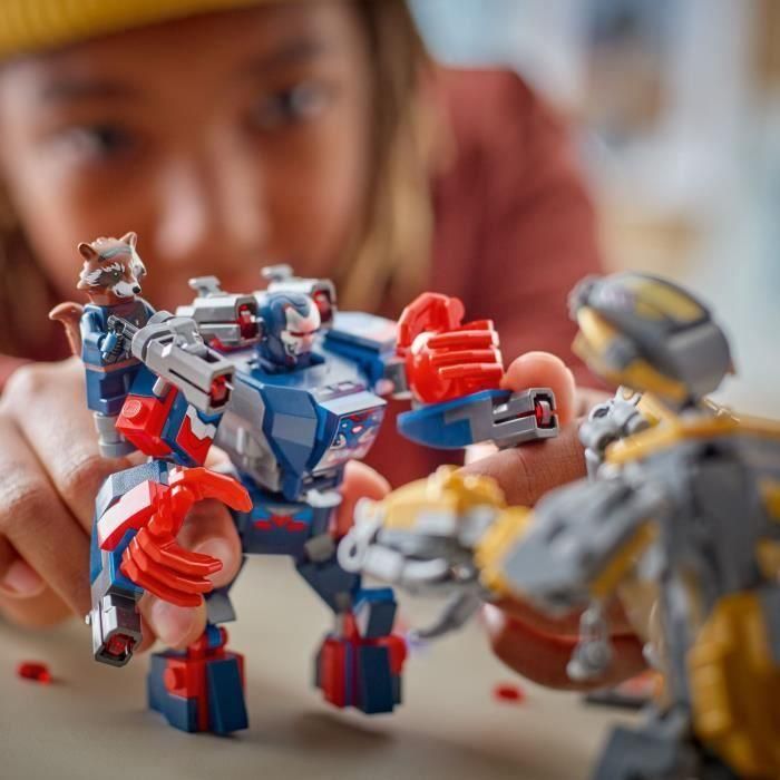 LEGO 76322 Marvel Vengadores: Endgame Thor vs Chitauri con Iron Patriot, Rocket, Stormbreaker, 7 Minifiguras, Juguete Construible 3
