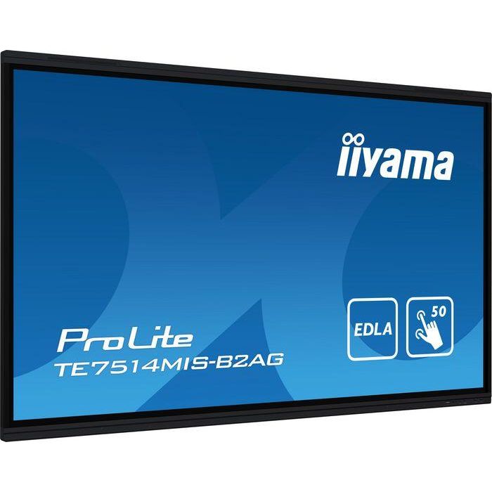 iiyama PROLITE TE7514MIS-B2AG Pantalla plana para señalización digital 190,5 cm (75") LCD Wifi 435 cd / m² 4K Ultra HD Negro Pantalla táctil Procesador incorporado Android 24/7 2 iiyama PROLITE TE7514MIS-B2AG Pantalla plana para señalización digital 190,5 cm (75") LCD Wifi 435 cd / m² 4K Ultra HD Negro Pantalla táctil Procesador incorporado Android 24/7 2