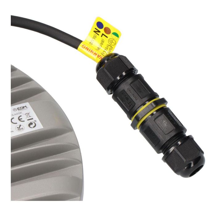 Edm Campana LED 100W, 10000 Lúmenes, 6400K Luz Fría, IP65, Aluminio, Ra 80, Ángulo 90°, 144 LEDs, FP 0.9, Ø260x45mm 9 Edm Campana LED 100W, 10000 Lúmenes, 6400K Luz Fría, IP65, Aluminio, Ra 80, Ángulo 90°, 144 LEDs, FP 0.9, Ø260x45mm 9