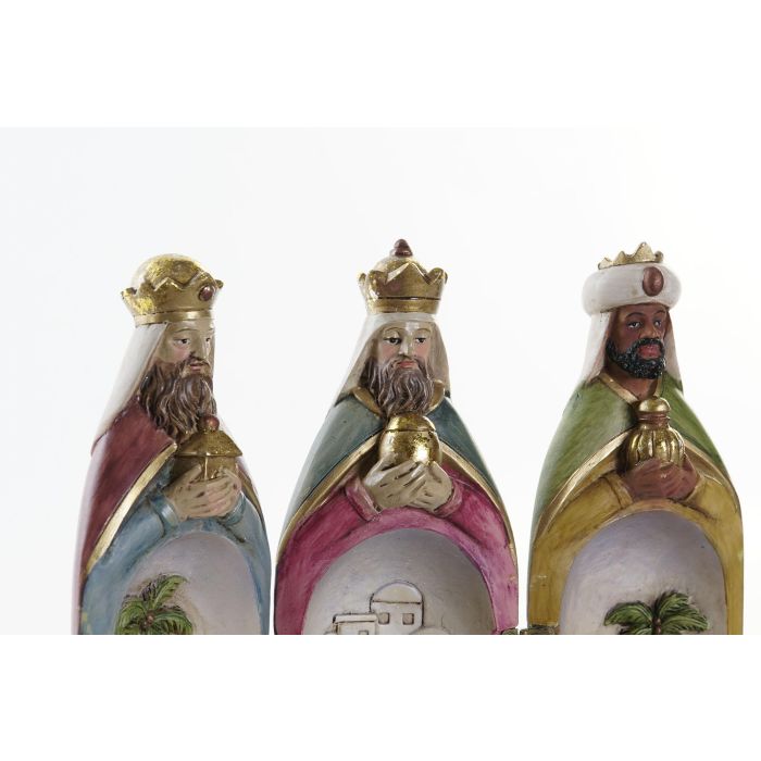 Figura Navidad Tradicional DKD Home Decor Multicolor 4 x 19 x 19 cm (4 Unidades) 1 Figura Navidad Tradicional DKD Home Decor Multicolor 4 x 19 x 19 cm (4 Unidades) 1