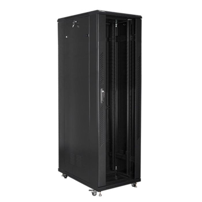 Lanberg FF01-8042-12B Rack 19 Pulgadas 42U 800x1000 mm Negro IP20 con Ruedas y Cerradura 2 Lanberg FF01-8042-12B Rack 19 Pulgadas 42U 800x1000 mm Negro IP20 con Ruedas y Cerradura 2