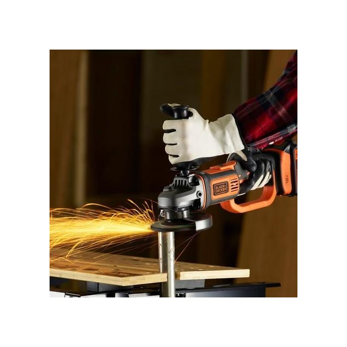Black&Decker BCG720N - Amoladora angular 125mm 18V sin batería ni cargador 4 Black&Decker BCG720N - Amoladora angular 125mm 18V sin batería ni cargador 4