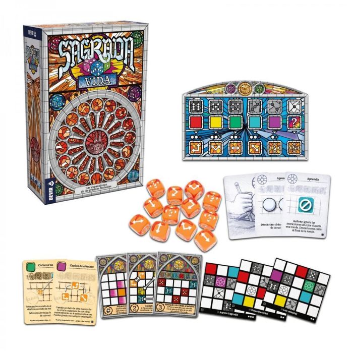 Devir Sagrada: Vida Expansión para Sagrada, Juego de Mesa, Segunda Expansión Grandes Fachadas, Temática Sagrada Familia, 1-4 Jugadores, 45 Minutos, 10+, Castellano 3