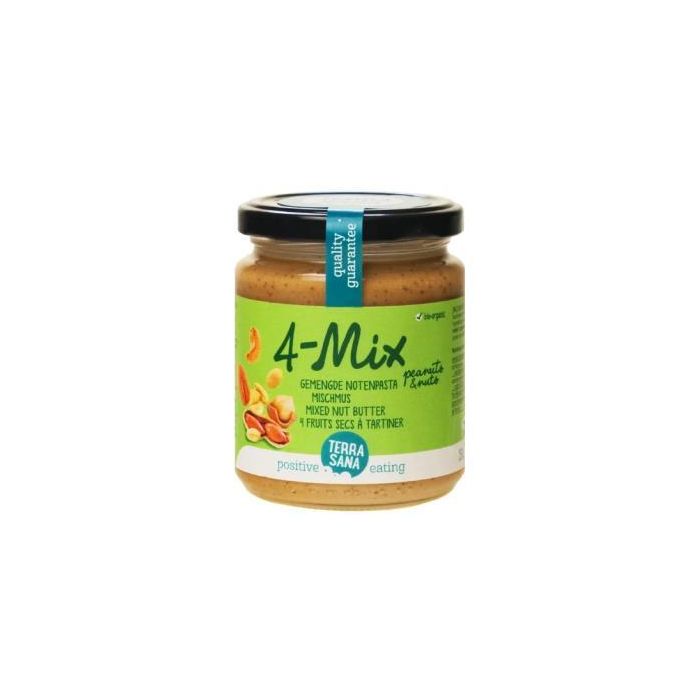 Terrasana Crema 4 Mix Frutos Secos Con Cacahuete 250 Gr Bio