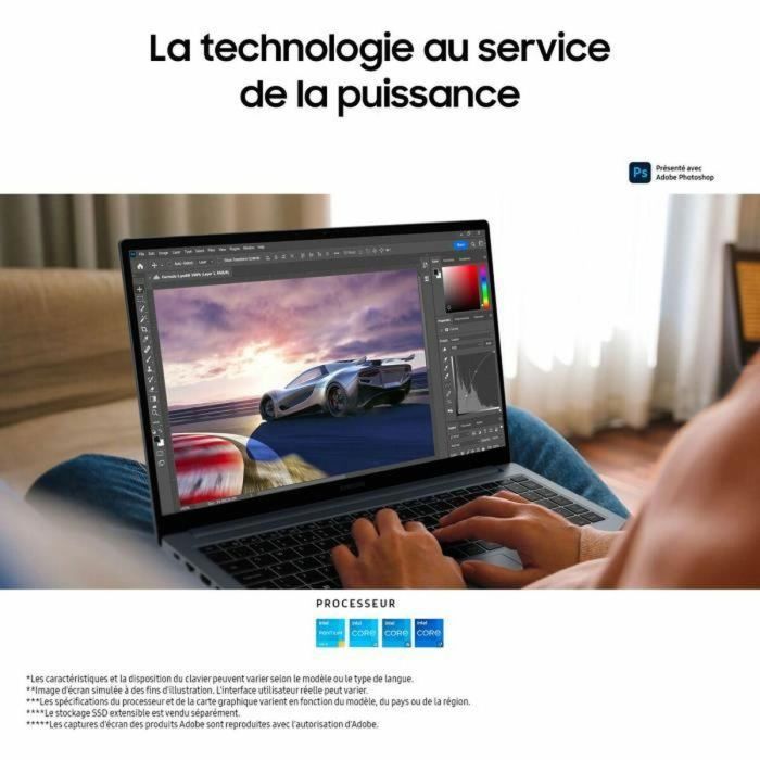 Samsung Galaxy Book4 SAM1719537097752 Portátil 15.6", Intel Core i5 1335U, 8GB RAM, 256GB SSD, Windows 11, Gris 2