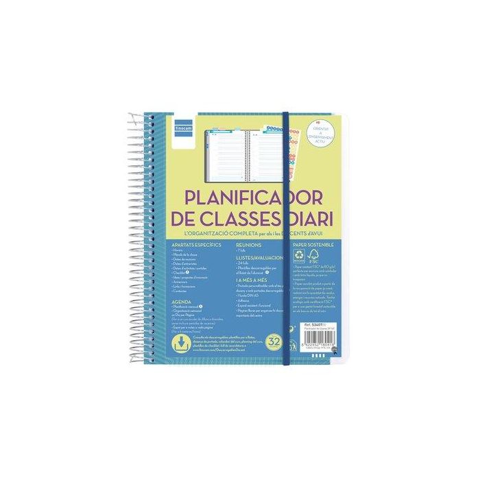 Planificador De Clases Finocam Catalan Del Docent Espiral Tapa Pp D/P 4º 155X212 Con Goma No Data