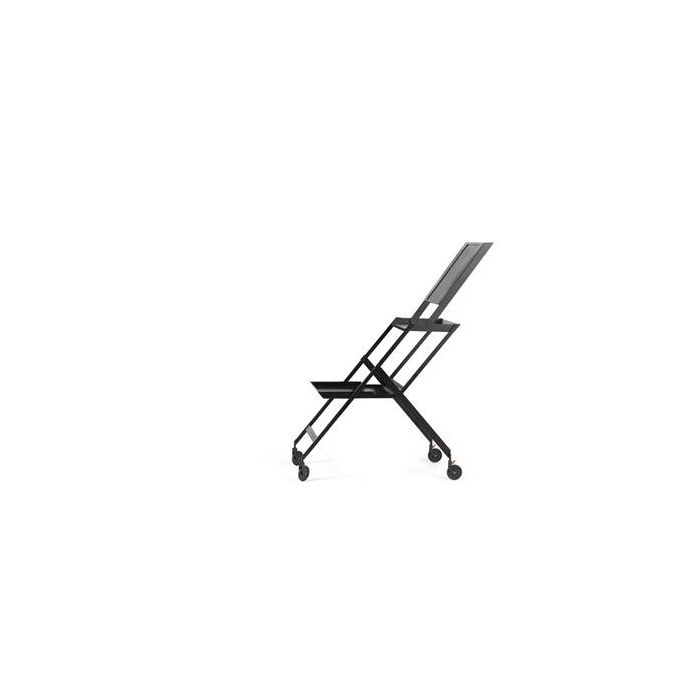 Alessi RS11 B Plico Carrito Plegable Acero y Resina Negro 2