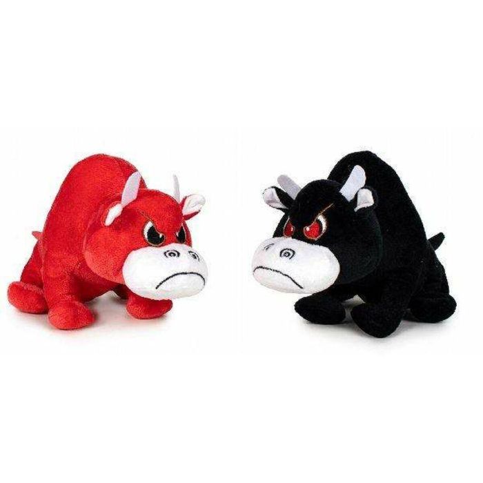 Play By Play Peluche Toro de 19 cm - Juguete de Peluche Suave de Animales Surtidos - Para Niños y Niñas Mayores de 3 Años