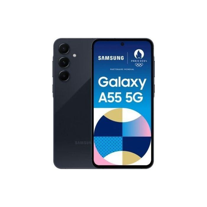 Smartphone Samsung Galaxy A55 8GB/ 128GB/ 6.6"/ 5G/ Negro Eclipse Smartphone Samsung Galaxy A55 8GB/ 128GB/ 6.6"/ 5G/ Negro Eclipse