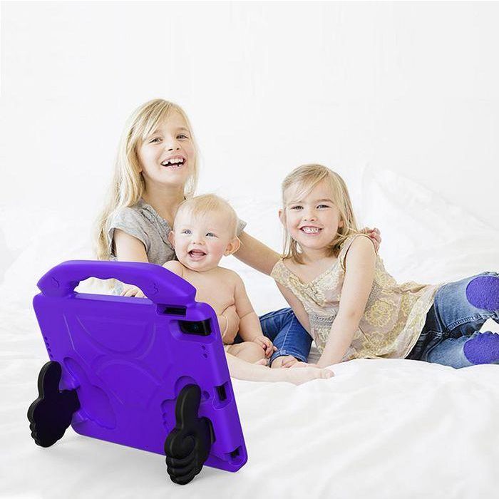 eSTUFF Funda HANDY para Apple iPad 10.2 - Morado - Protección a prueba de golpes para niños con soporte y asa de transporte 2 eSTUFF Funda HANDY para Apple iPad 10.2 - Morado - Protección a prueba de golpes para niños con soporte y asa de transporte 2