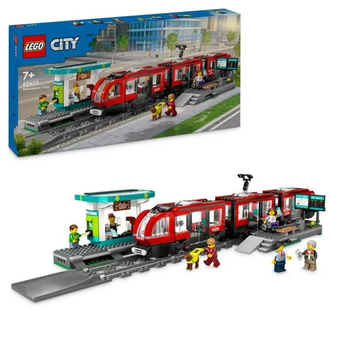 LEGO 60423 Tranvía y Estación del Centro de la Ciudad, Vehículo para Niños a Partir de 7 Años 0 LEGO 60423 Tranvía y Estación del Centro de la Ciudad, Vehículo para Niños a Partir de 7 Años 0