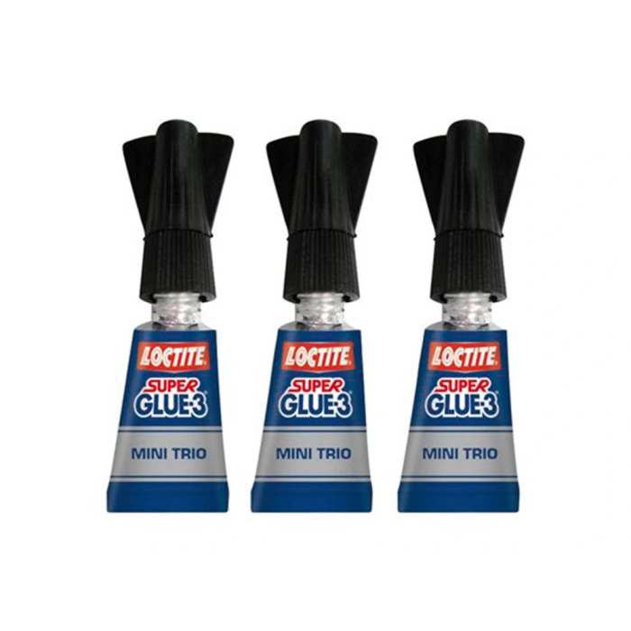 Loctite Super Glue 3, Pegamento Instantáneo Líquido de 1g, Blíster de 3 Unidades Mono dosis, Máxima Fuerza en Segundos, Pega Todo Tipo de Materiales