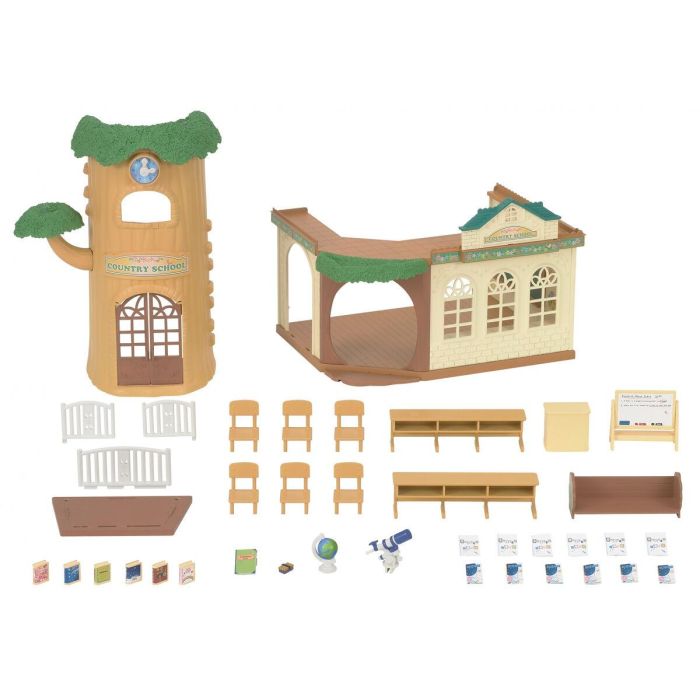 Sylvanian Families 5105 Escuela del Bosque, Completo Set de Juego con 35 Piezas, 6 Estudiantes y 1 Maestro, para Niños y Niñas +3 Años 3 Sylvanian Families 5105 Escuela del Bosque, Completo Set de Juego con 35 Piezas, 6 Estudiantes y 1 Maestro, para Niños y Niñas +3 Años 3