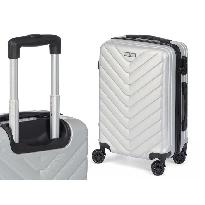 Set 3 Maletas ABS Gris Claro Arte Regal - 49x74.5x25 cm, 67x45x26 cm, 57x38x23 cm 2