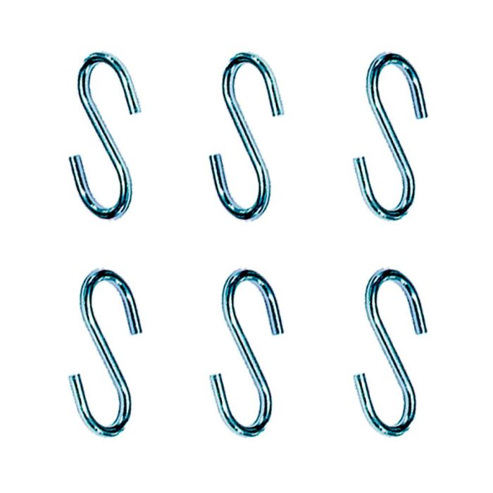 Gancho en forma de s cg23 3,5 x 35 mm, zincado, blister 6 unidades 0 Gancho en forma de s cg23 3,5 x 35 mm, zincado, blister 6 unidades 0