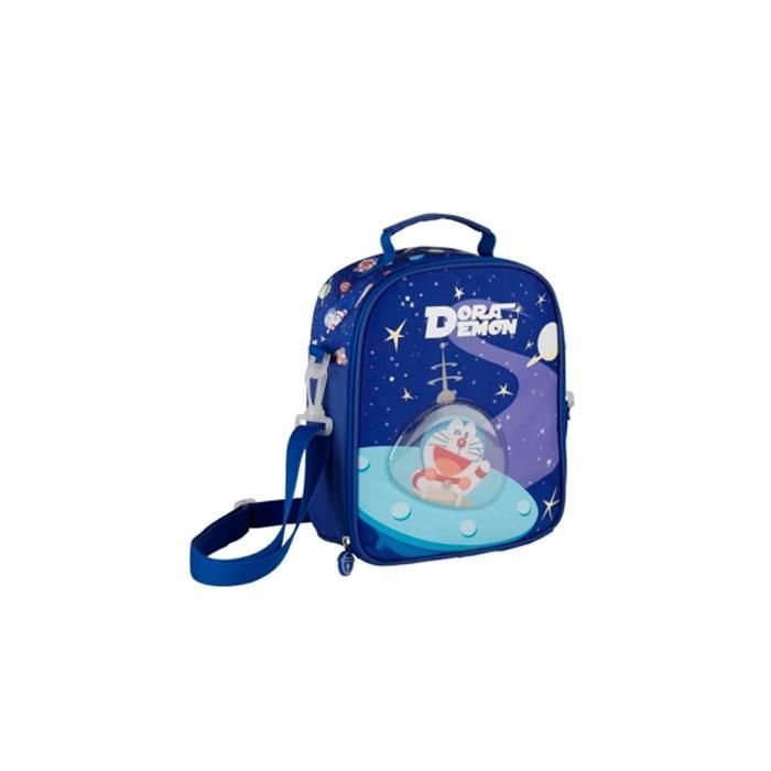 Toybags Mochila Neverita Doraemon Space - Brilla en la Oscuridad, Cápsula Espacial 3D, Tirantes Acolchados